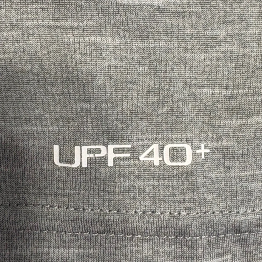 Nike Swim Dri-FIT Heather Grey UPF 40+ Rash Guard Mens Large‎
